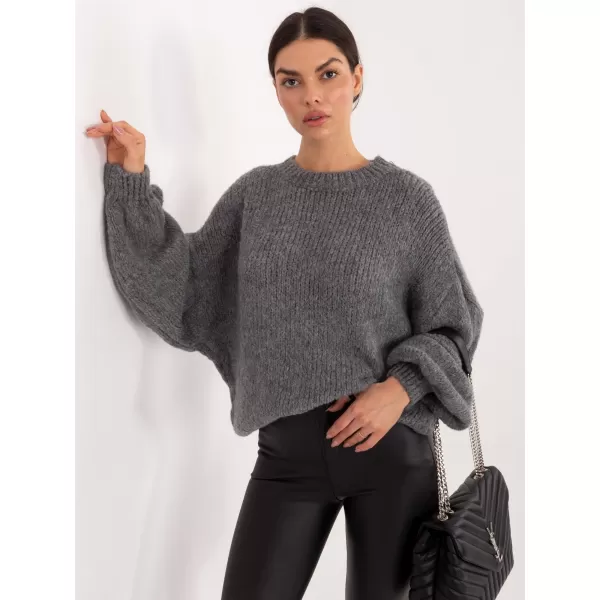  Dámský svetr ITALY MODA MI-SW-1909.68 DARK GREY 