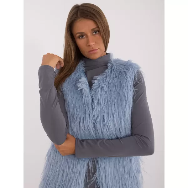  Dámská vesta WOOL FASHION ITALIA AT-KZ-2349-1.31P GRAY-BLUE 