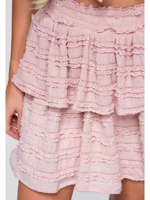 Dámská sukně OMBRE OW-GL-E0014 PINK