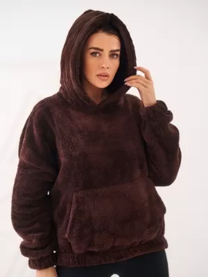 Dámská mikina FACTORY PRICE CS-BL-BT1029.97P DARK BROWN