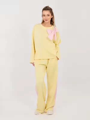 Dámská tepláková souprava RUE PARIS IT-KMPL-22220.69 BRIGHT YELLOW
