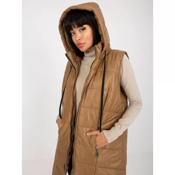  Dámská vesta OCH BELLA TW-KZ-BI-82019.09 LIGHT BROWN 
