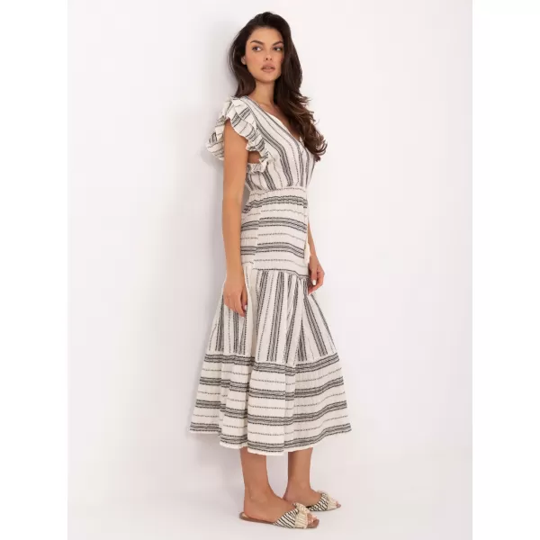  Dámské šaty OCH BELLA TW-SK-BI-28760.97 WHITE-BLACK 