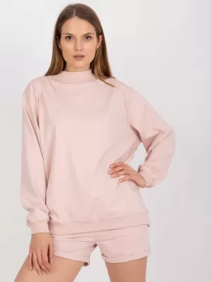 Dámská mikina BASIC FEEL GOOD AP-BL-A-R001 BRIGHT PINK