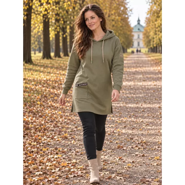  Dámská mikina ALTISPORT IVIE KHAKI 