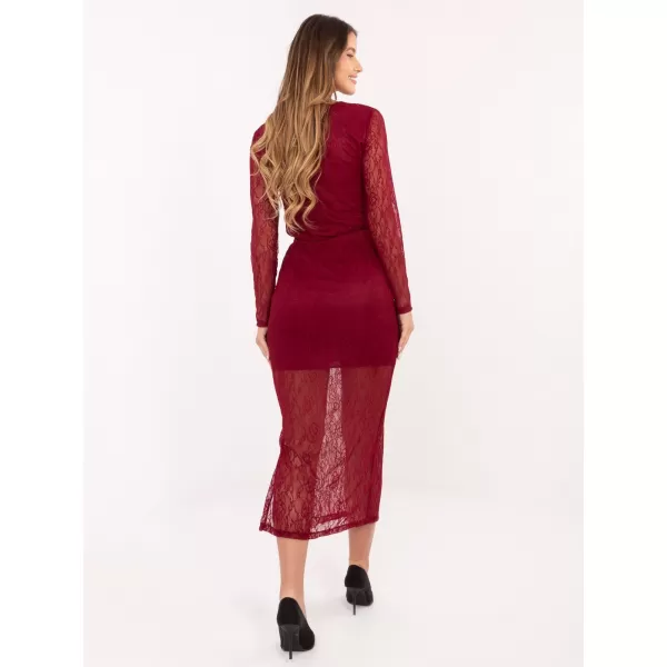  Dámská sukně RUE PARIS MI-SD-122436.60 BURGUNDY 