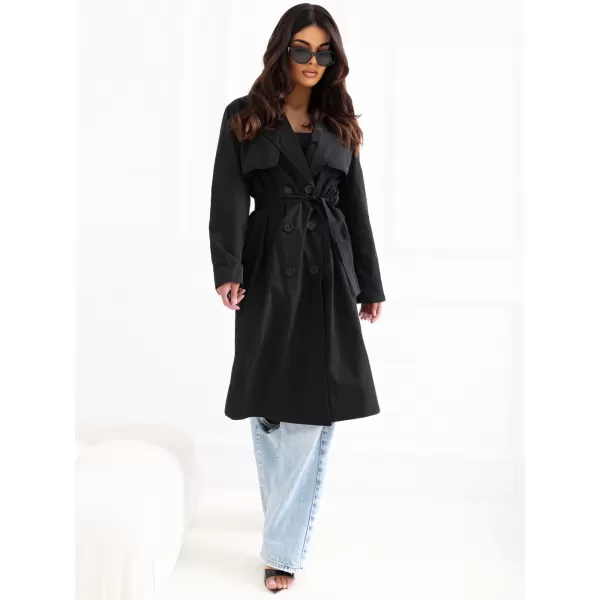  Dámský kabát RUE PARIS IT-PL-FL8808.01 BLACK 
