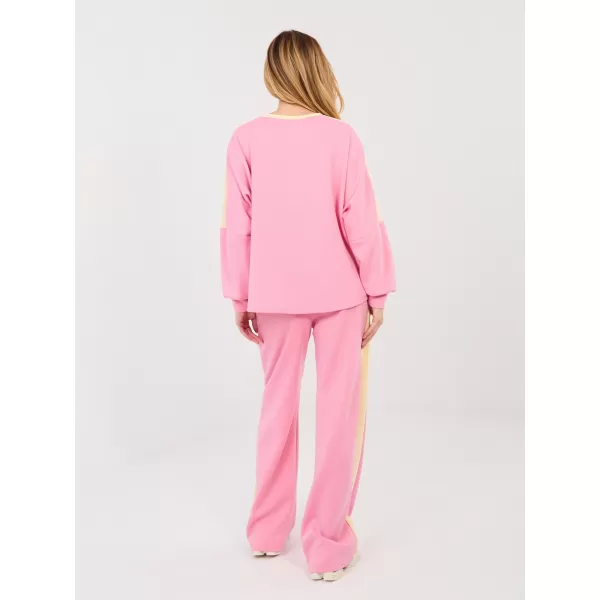  Dámská tepláková souprava RUE PARIS IT-KMPL-22177.20P PINK 