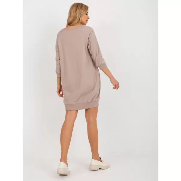  Dámské šaty BASIC FEEL GOOD RV-SK-7203.35P DARK BEIGE 