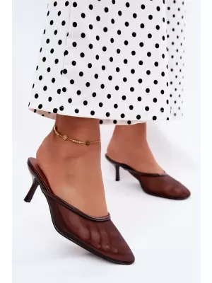 Dámské pantofle BOTO LN-81 BROWN