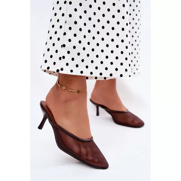  Dámské pantofle BOTO LN-81 BROWN 