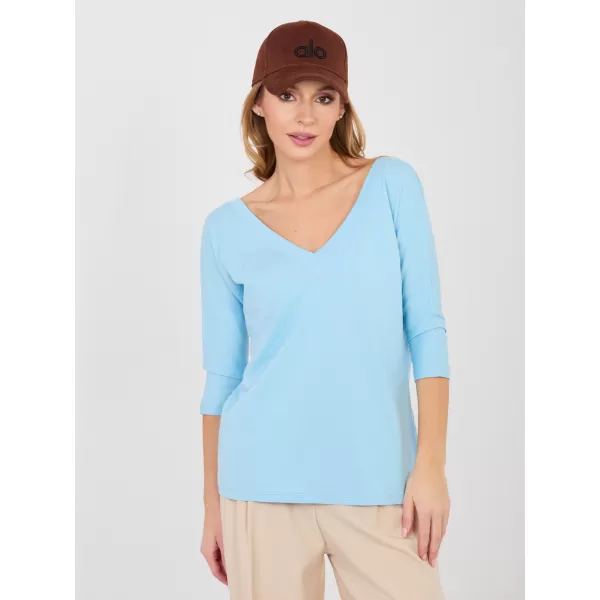  Dámská halenka RUE PARIS RV-BZ-A1189.24 LIGHT BLUE 