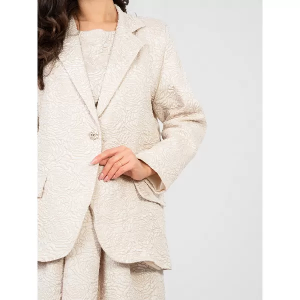  Dámská bunda RUE PARIS IT-MA-21839.10 LIGHT BEIGE 