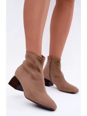 Dámské kotníkové boty BOTO D-338 BEIGE