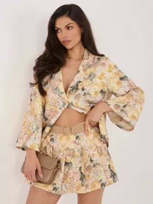 Dámské kraťasy ITALY MODA IT-SN-FL8757-1.30 YELLOW