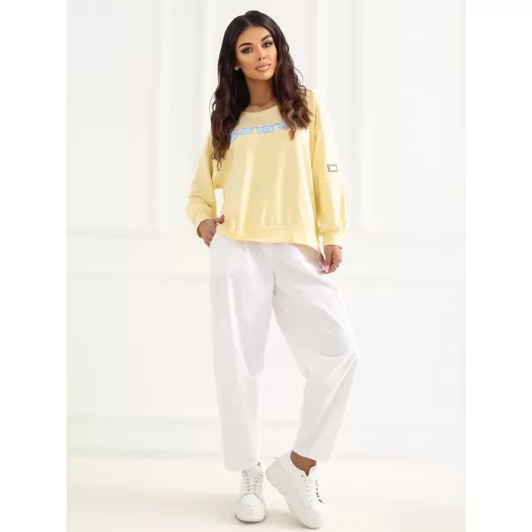  Dámská mikina RUE PARIS RV-BL-A1221.13 BRIGHT YELLOW 