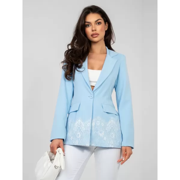  Dámská bunda FACTORY PRICE IT-MA-60128.01 LIGHT BLUE 