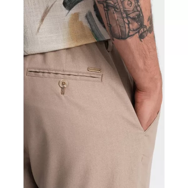  Pánské chino kalhoty OMBRE P1522 BEIGE 