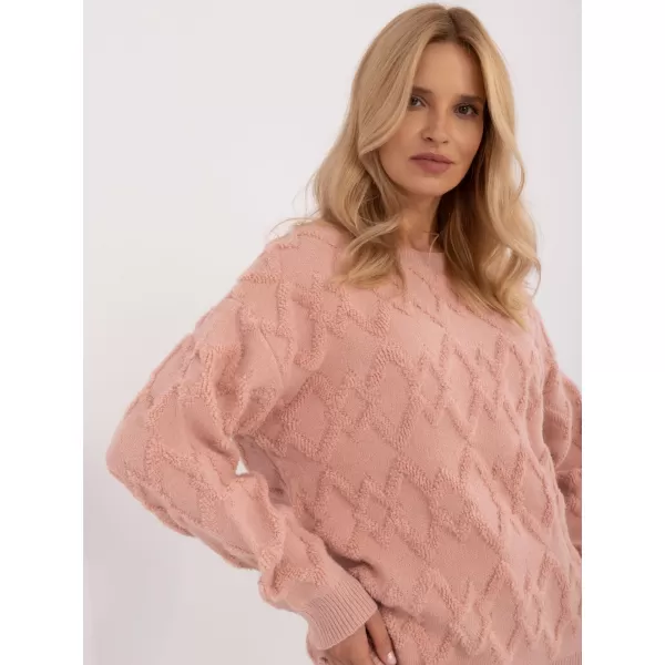  Dámský svetr WOOL FASHION ITALIA AT-SW-2361.61 BRIGHT PINK 