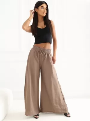 Dámské kalhoty FACTORY PRICE CS-SP-LPH2517.17P BROWN