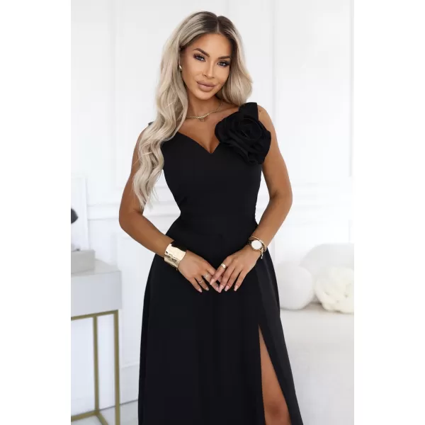  Dámské šaty NUMOCO 669-6 KLASICKÁ ČERNÁ 