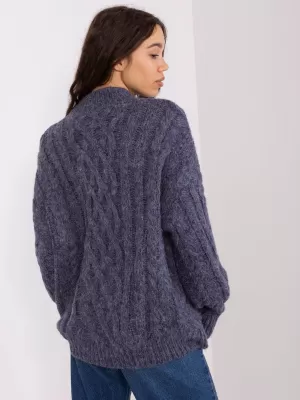 Dámský svetr WOOL FASHION ITALIA AT-SW-2363-2.11P NAVY