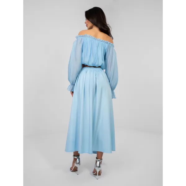  Dámská sukně FACTORY PRICE IT-SD-81036.82 LIGHT BLUE 