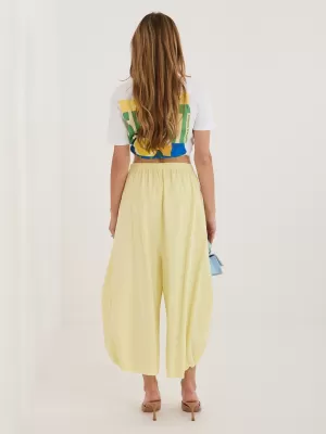 Dámské kalhoty ITALY MODA IT-SP-FL9321.96 BRIGHT YELLOW
