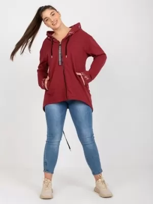 Dámská mikina RELEVANCE RV-BL-8266.34P BURGUNDY