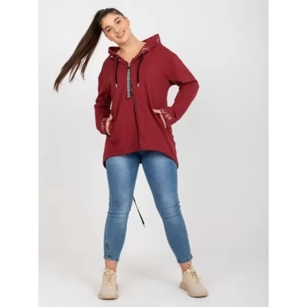  Dámská mikina RELEVANCE RV-BL-8266.34P BURGUNDY 