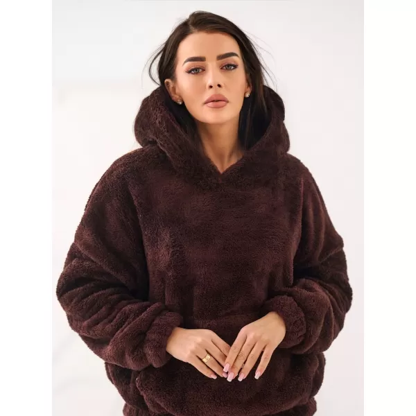  Dámská mikina FACTORY PRICE CS-BL-BT1029.97P DARK BROWN 