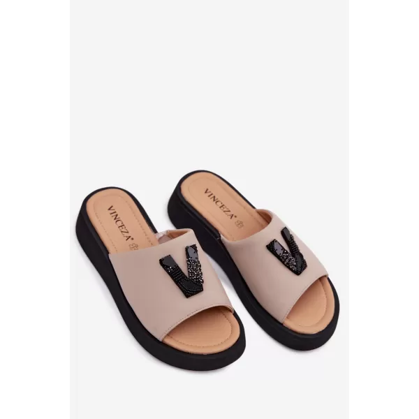  Dámské pantofle VINCEZA 66950 BEIGE 