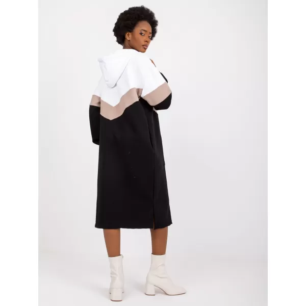  Dámské šaty RUE PARIS RV-SK-7462.00 WHITE-BLACK 