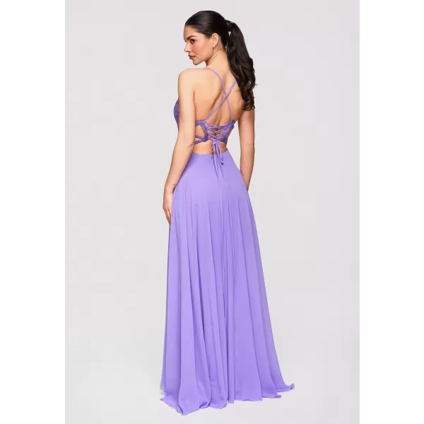  Dámské šaty LARICA LA-OM-DLR309 VIOLET 