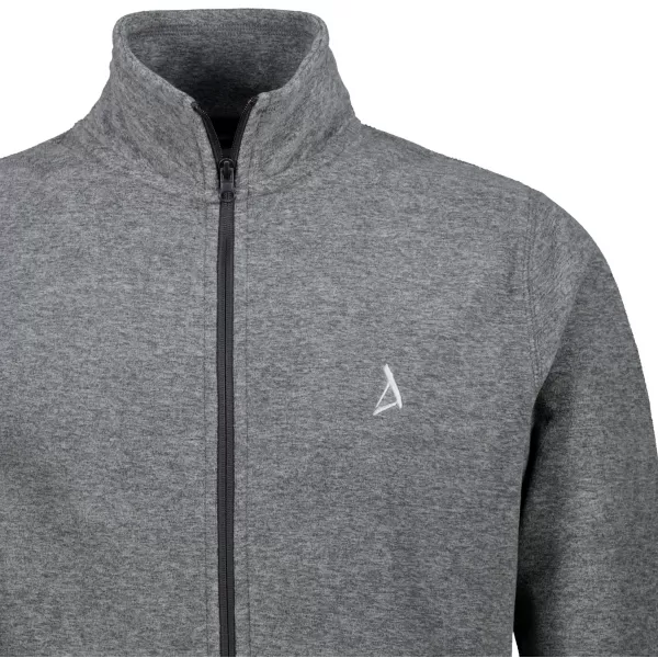  Pánská fleece mikina ALTISPORT ALM002852 ČERNÝ MELÍR 