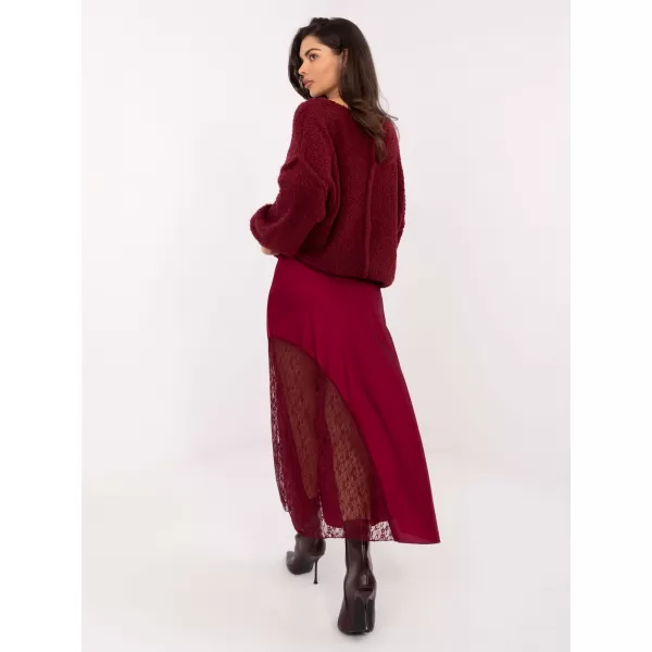  Dámská sukně RUE PARIS MI-SD-3287.36 BURGUNDY 