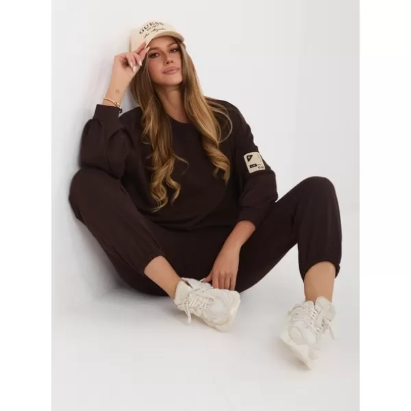  Dámský komplet RUE PARIS RV-KMPL-A1279.82 DARK BROWN 