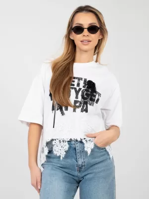 Dámské triko FACTORY PRICE IT-BZ-JL09.69 WHITE