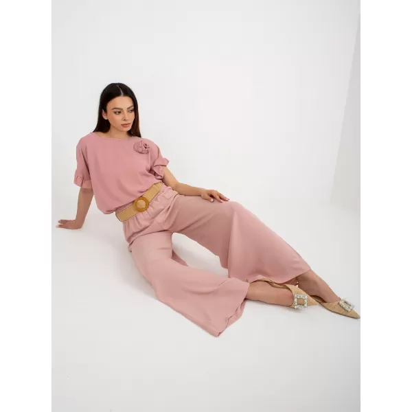  Dámské kalhoty ITALY MODA DHJ-SP-8387.57 BRIGHT PINK 