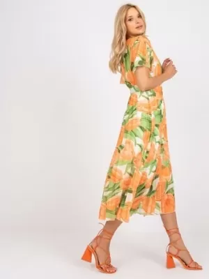 Dámské šaty ITALY MODA DHJ-SK-11331-2.32 ORANGE