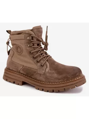 Pánské kotníkové boty BIG STAR SHOES UU174253 BEIGE