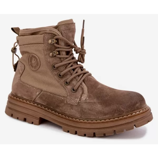  Pánské kotníkové boty BIG STAR SHOES UU174253 BEIGE 