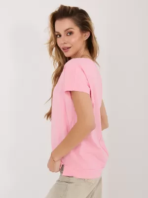 Dámské triko RUE PARIS RV-BZ-8837.67 BRIGHT PINK