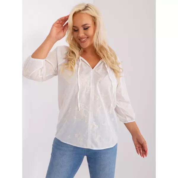 Dámská halenka LAKERTA LK-BZ-509324.50P WHITE-BEIGE 