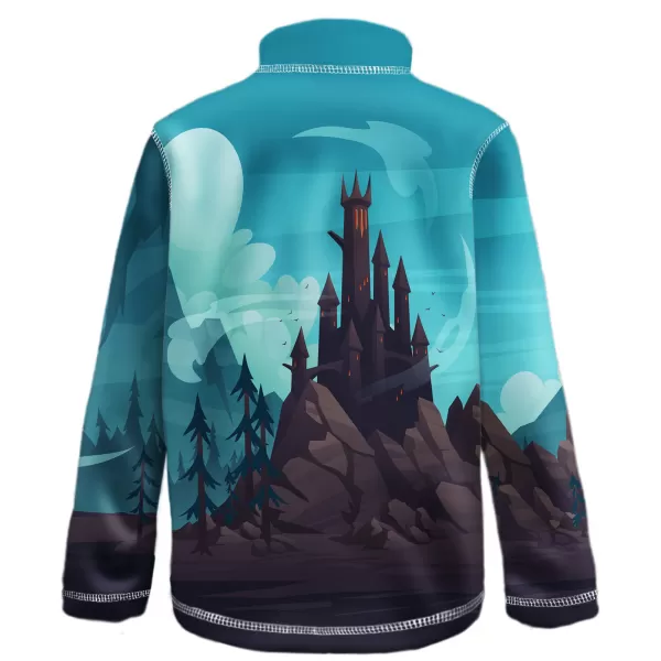  Dětská fleecová mikina WAMU DRAGON FANTASY MODRÁ 