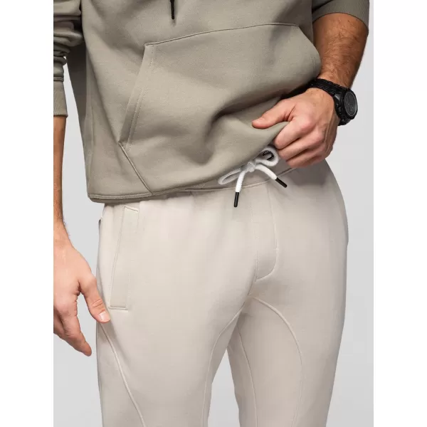  Pánské tepláky OMBRE OM-PABS-0305 LIGHT BEIGE 