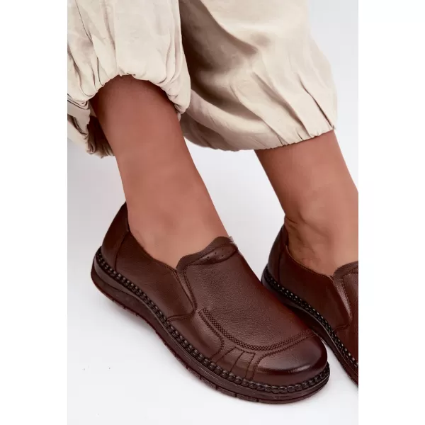  Dámské polobotky VINCEZA 107241 BROWN 