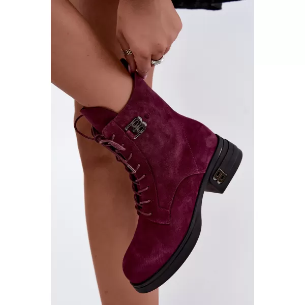 Dámské kotníkové boty VINCEZA 67044 BURGUNDY 