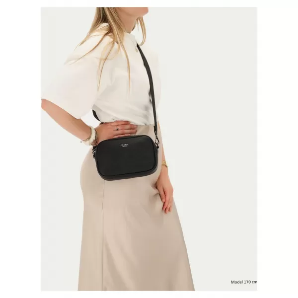  Crossbody taška Charm London Mulberry street W01597 Black BLACK 