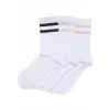Ponožky URBAN CLASSICS TB6801-22225 WHITE/BLACK/WHITE FREEZE BLUE/WHITE LIGHT MINT/WHITE SOFT APRICOT/WHITE BLUSHED ROSE